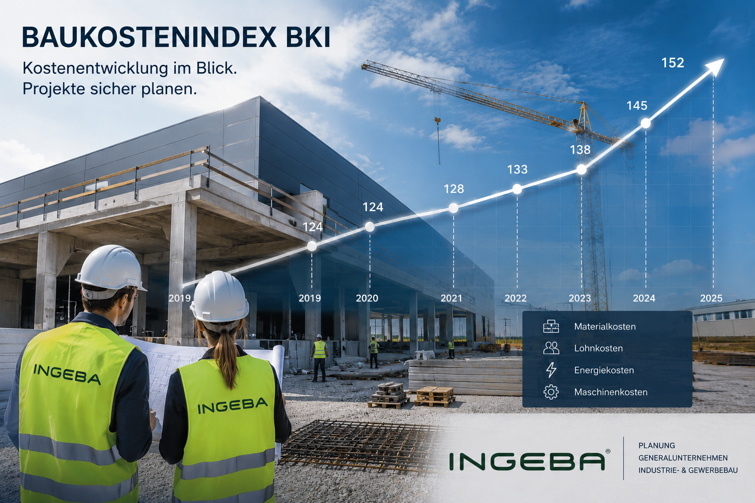 Baukostenindex im Industrie- und Gewerbebau
